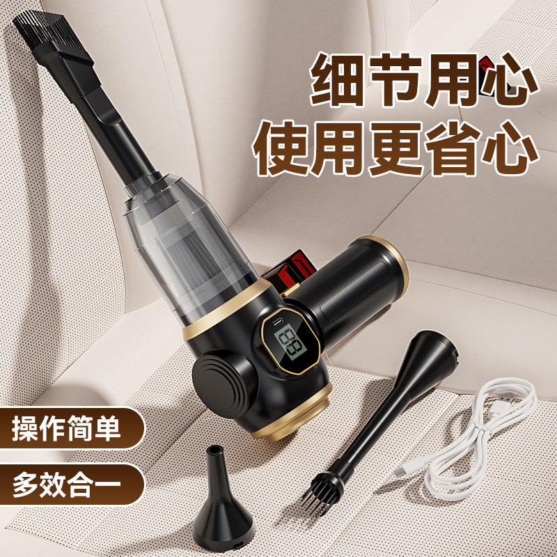 Vacuum Cleaner Car-mounted Suction and Blowing Integrated Small High-power Suction Wireless Handheld Dust Blower Household Desktop Vacuum Cleaner