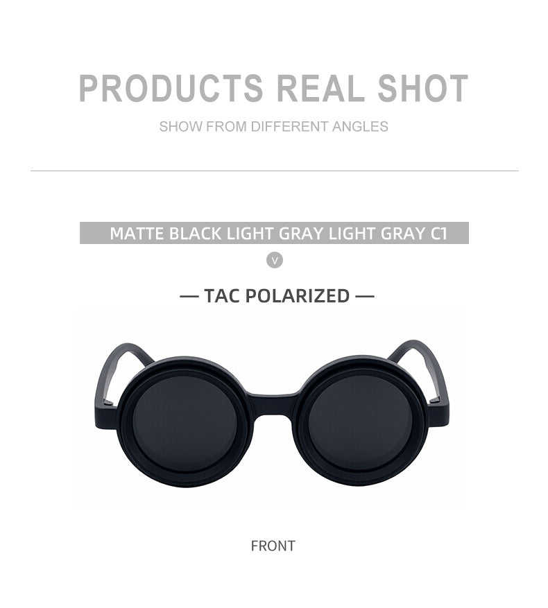 2025New nd Adjustable Sunglasses for Men, Zoom Rotating Glasses, Sun Protection Polarized Glasses, High-End Feel Sunglasses for Women