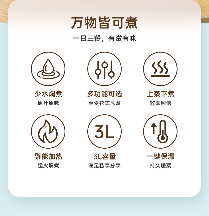 Manufacturer  Wholesale Household3Shengta Ji Pot Electric Pressure Cooker Small Steaming and Cooking All-in-One Fully Automatic Micro Pressure Cooker