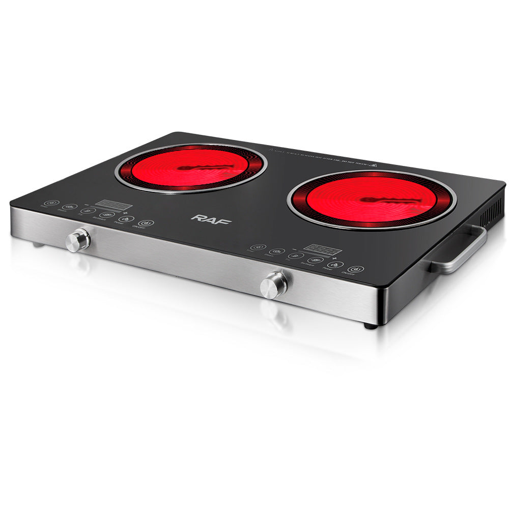RAF European-style Household High-power Intelligent Electric Stove Double Stove Multi-function Stir-frying Energy-saving Induction Cooker R.8050