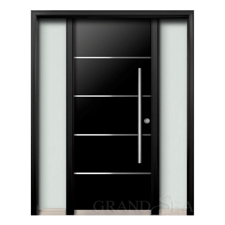 Modern Style Interior Stainless Steel Door Double Swing Open High Security Steel Door
