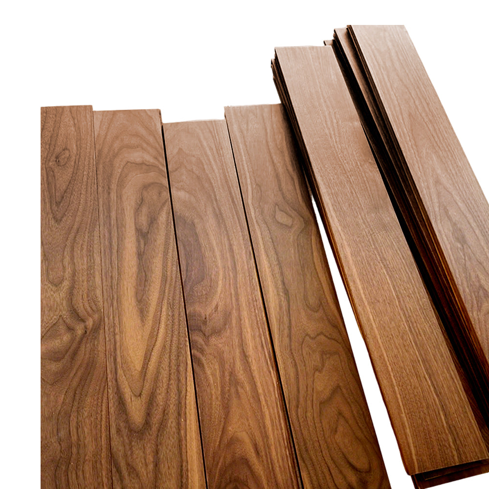 Premium 15mm Multilayer Black Walnut Flooring Customizable Design Engineered Wood Floor Rich Grain for Modern Outdoor Spaces
