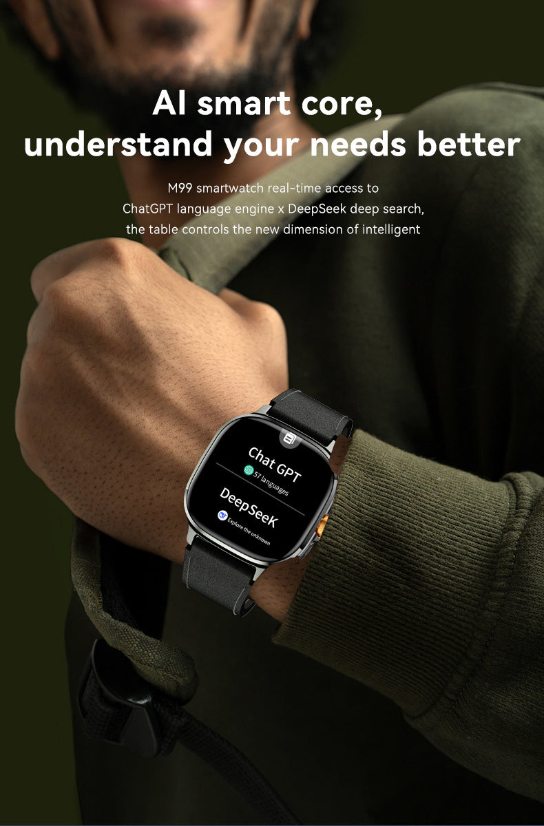M99Smart Watch5G SIM Card Global Comm Google Store APP Download2.14inch Full Screen Touch Dual System