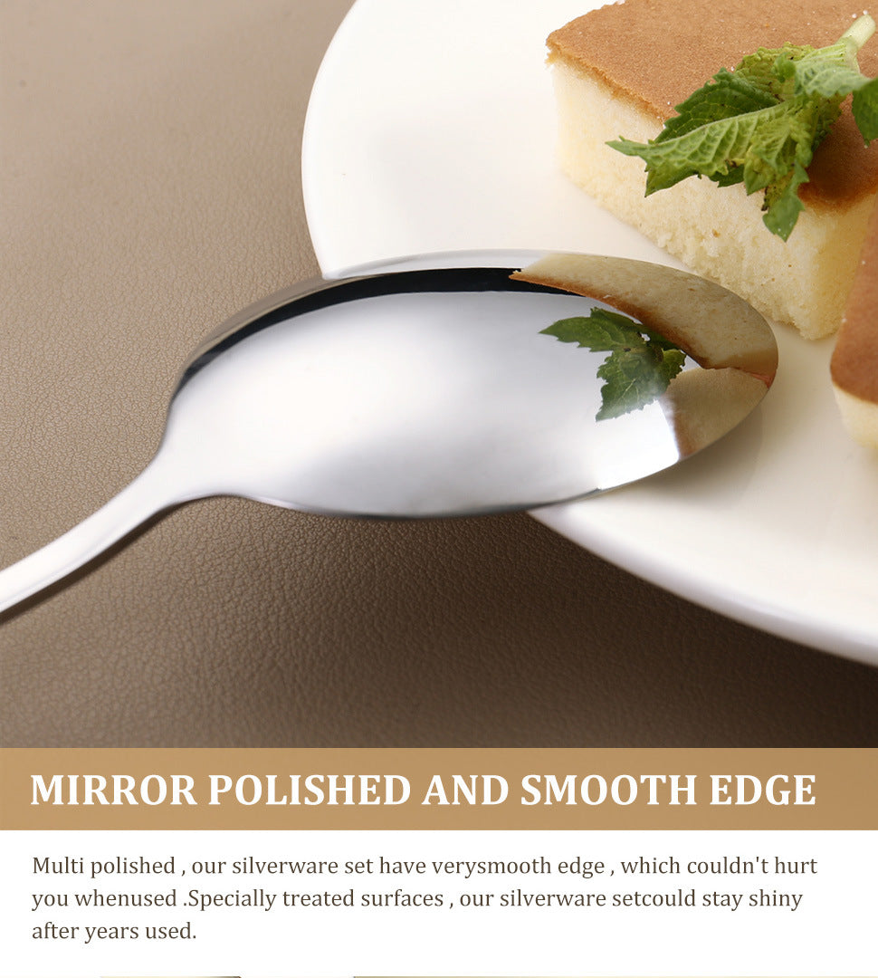 1010Five components40Set of Western Dessert Steak Knife Fork Spoon Stainless Steel Cutlery Set