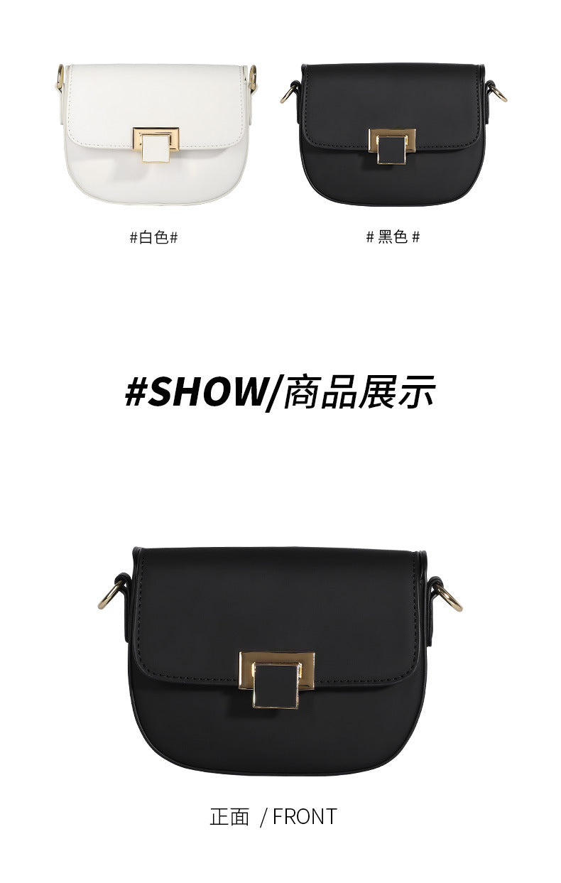New Trendy Fashion Small Square Bag Niche Retro Underarm Bag Personality Stylish High-Quality Simple Crossbody Bag