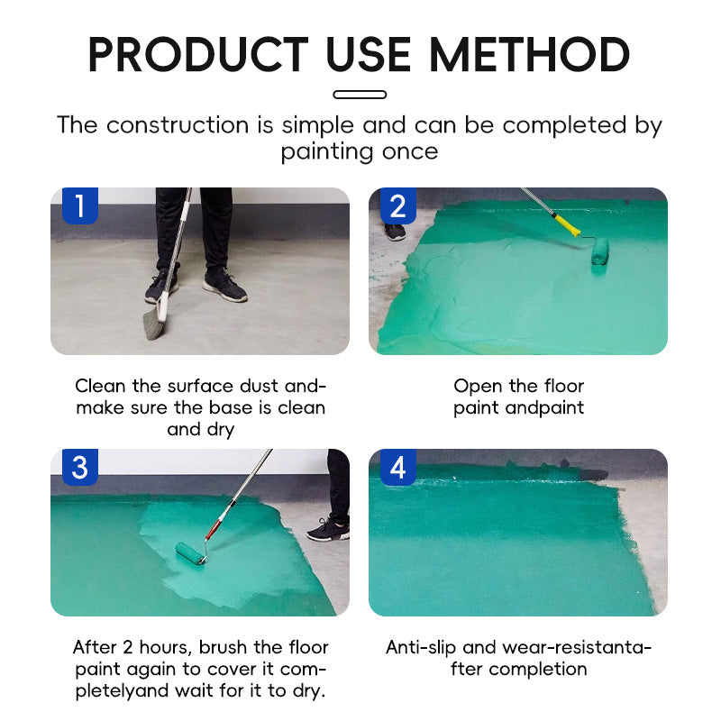 Home Floor Paint Three-in-One Epoxy Floor Paint Cement Floor Water-Based High Solid Wear-Resistant Resin Southeast Asia Environmental Protection