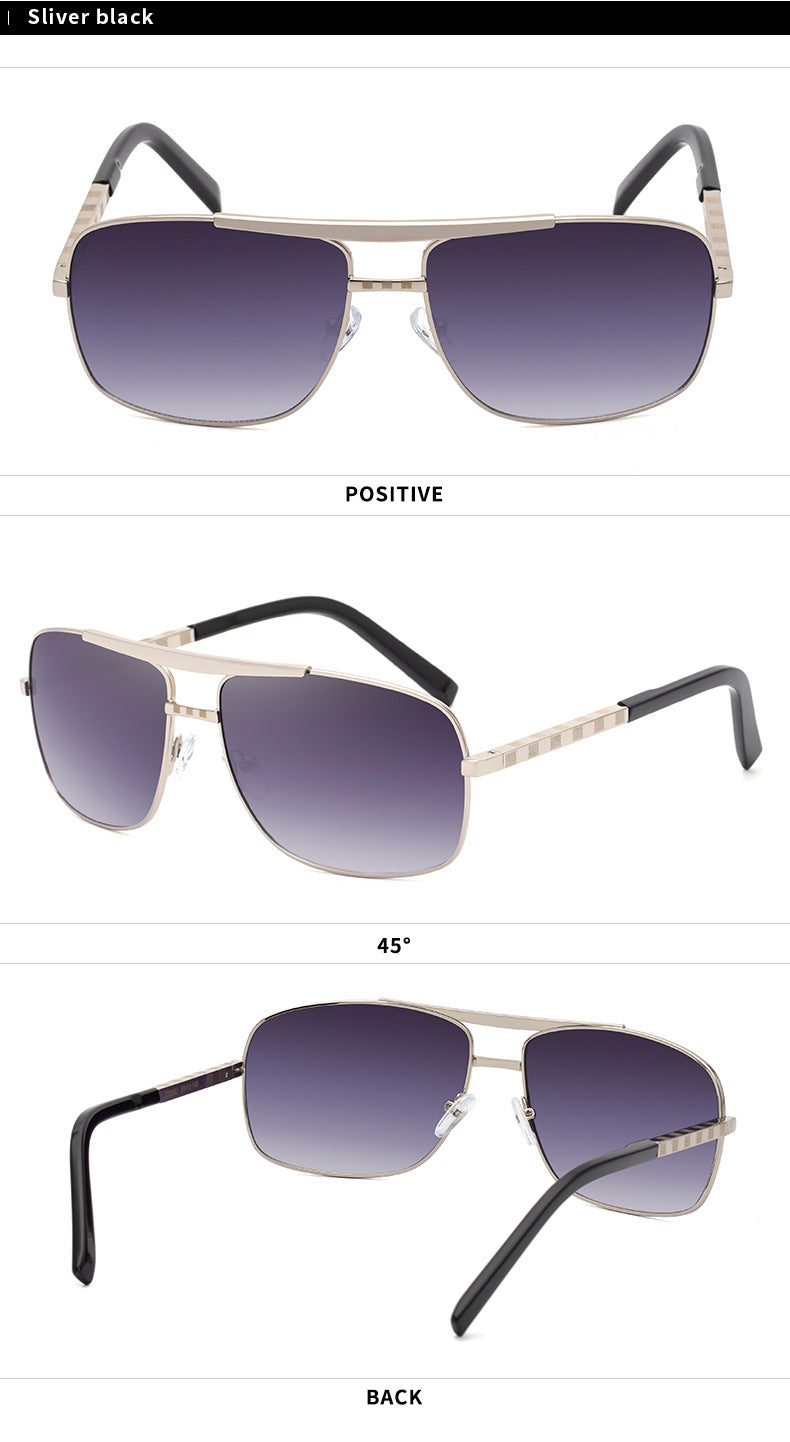 New style sunglasses for men ATTITUDE Vintage Square Frame Slingshot Sunglasses Trendy Men Street Style Fashion shades