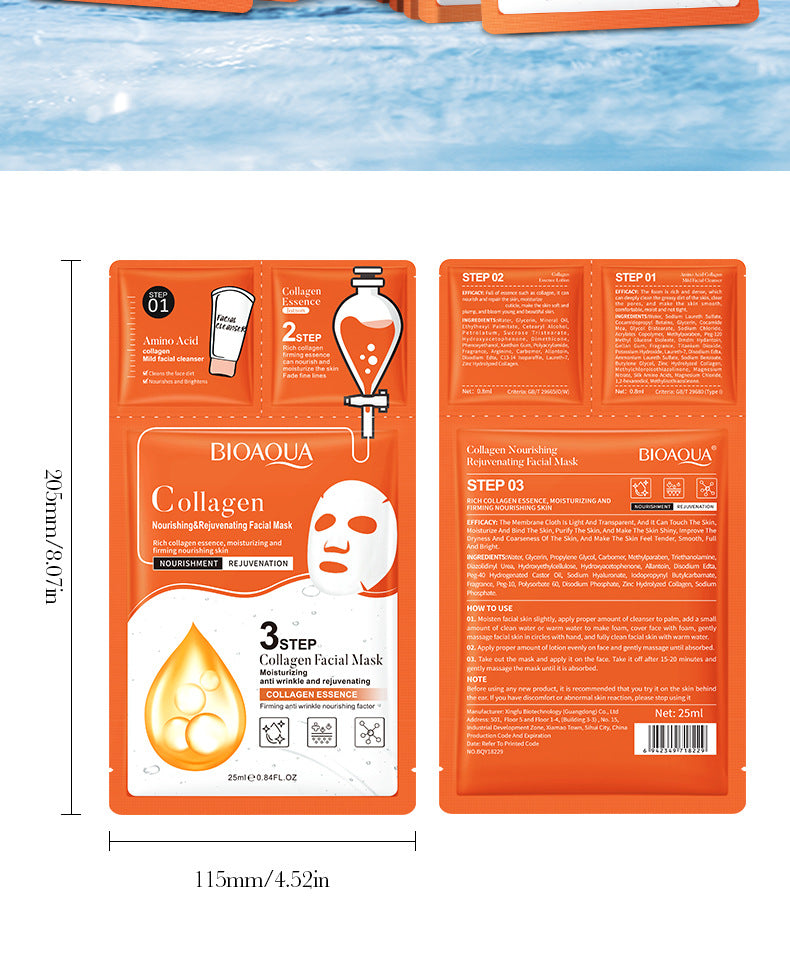 Trilogy Face Mask BIOAOUA Cleansing Facial Cleanser Hydrating Essence  Wholesale