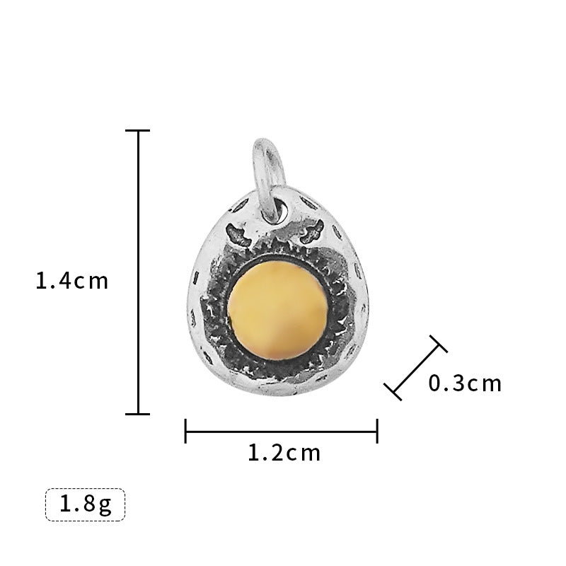 New Stainless Steel Necklace Accessories Japanese Takahashi Goro Cross Wheel Disc Chain Titanium Steel Eagle Hook Taijiao Chain