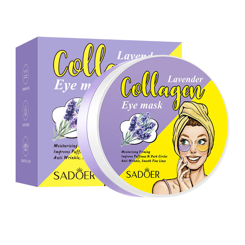 Lavender Collagen Eye Mask80gSADOER Firming and Moisturizing Eye Mask Patch  Wholesale