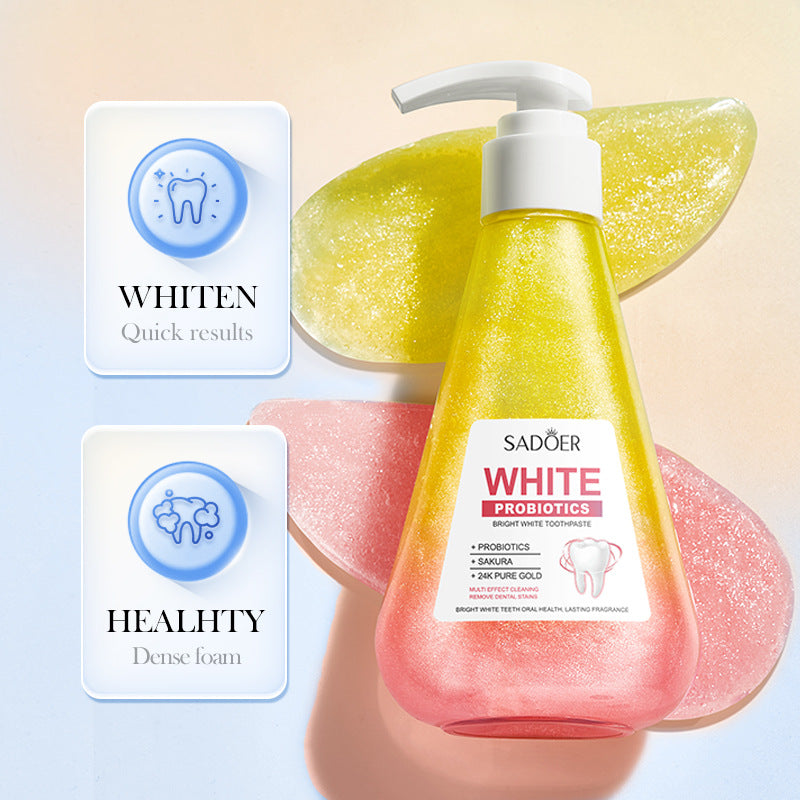 All English Toothpaste220gSADOER Niacinamide Probiotic Cleansing Stain Removal Oral Freshening  Wholesale