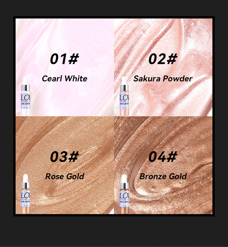 SHELOVES Highlight Liquid Contour Shadow Nose Shadow Diamond Brightening Liquid Face Body Highlight