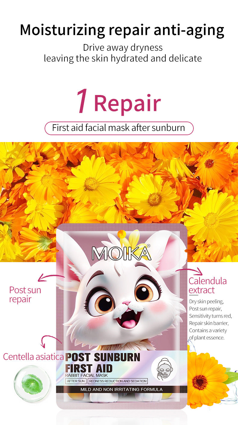 MOIKA Full Pore Shrinking White Tiger Mask Hydrating3D Animal Quality Oil Control Moisturizing Skin Care