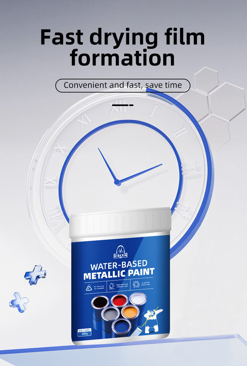 Qixia Water-Based Metal Paint Rust-Free Conversion Color Steel Tile Renovation Rust Fixing Water-Based Metal Paint