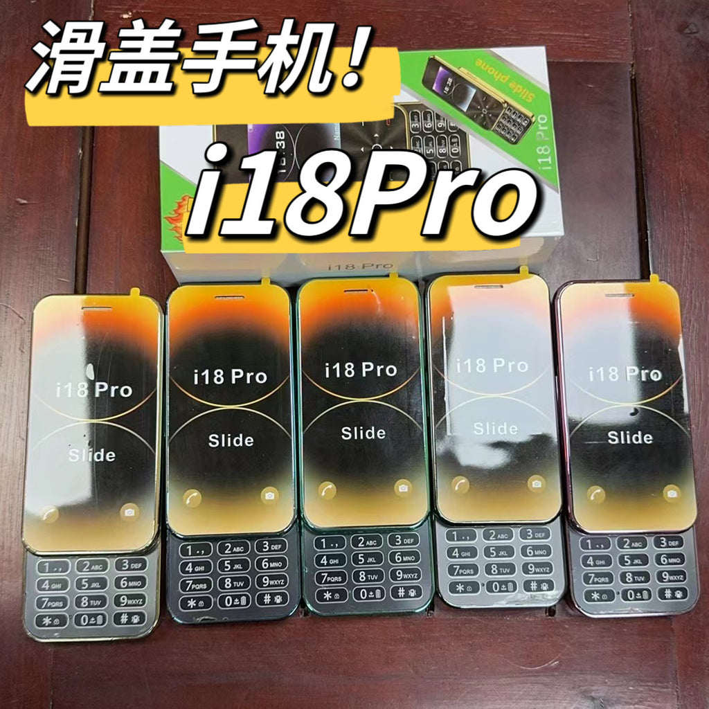 Slide Function Phone Flip Cover Elderly Button Phone Pocket Female Foreign Backup Phone