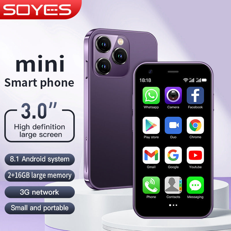 Popular XS15Dual SIM Smartphone31-inch mini portable mobile phone touch explosion-proof screen3G Small phone