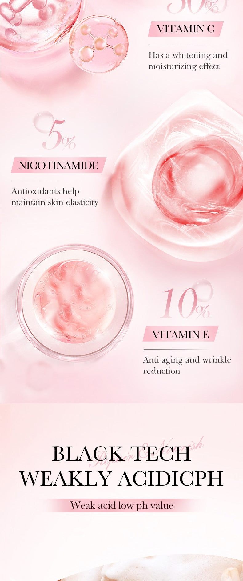 Four-in-One Skincare Series SADOER Moisturizing, nourishing, and rejuvenating face cream essence liquid  wholesale