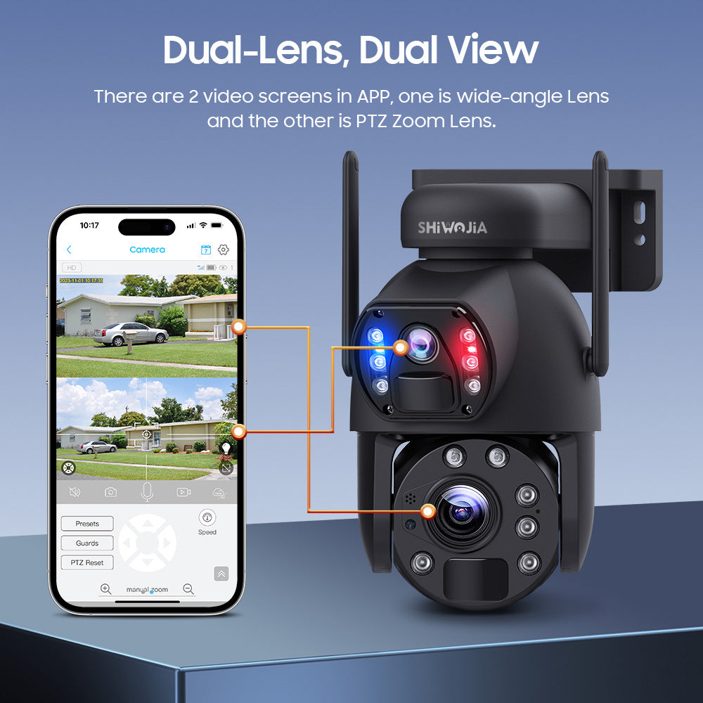 Factory Direct Sales Binoculars6MP Solar HD Outdoor Bullet Camera with Motion Detection202x Zoom Night Vision Camera