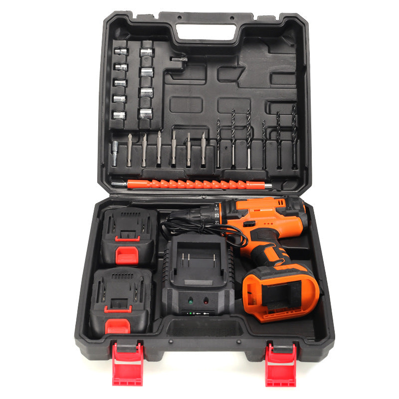 21v Multifunctional rechargeable lithium electric drill Household Impact Electric Screwdriver Set Drill
