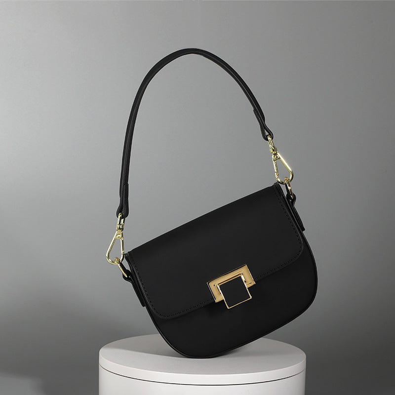 New Trendy Fashion Small Square Bag Niche Retro Underarm Bag Personality Stylish High-Quality Simple Crossbody Bag