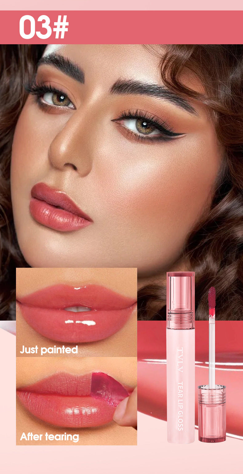 Makeup Peel-off Lip Glaze Nude Color Lip Gloss Pen Film-forming Waterproof Long-lasting Non-stick Cup Full Supply