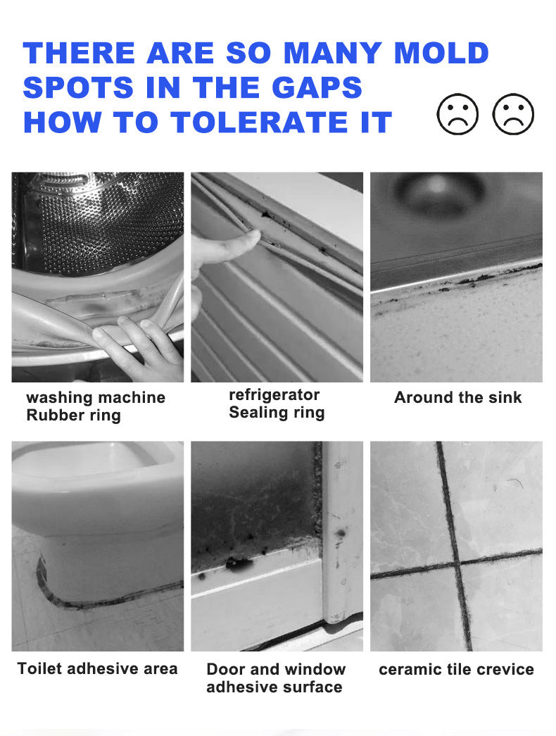 Ant-mold agent Wall Tile Sink Mold Removal Gel Washing Machine Refrigerator Seal Mold Removal Gel Antibacterial