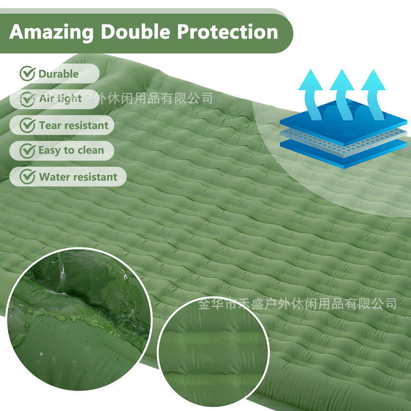 Thickened Outdoor Foldable Portable Tent Nap Mat Ground Mat Moisture-Proof Mat Single Double Egg Nest Mat Inflatable Mat Other