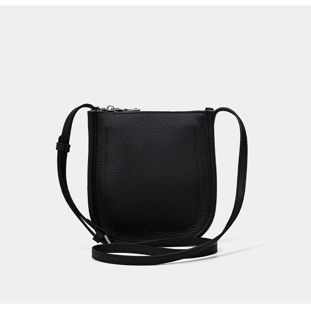 Genuine Leather Phone Bag Niche Fashion Small Bag for Women High-end Casual Simple Versatile Portable Shoulder Crossbody Bag