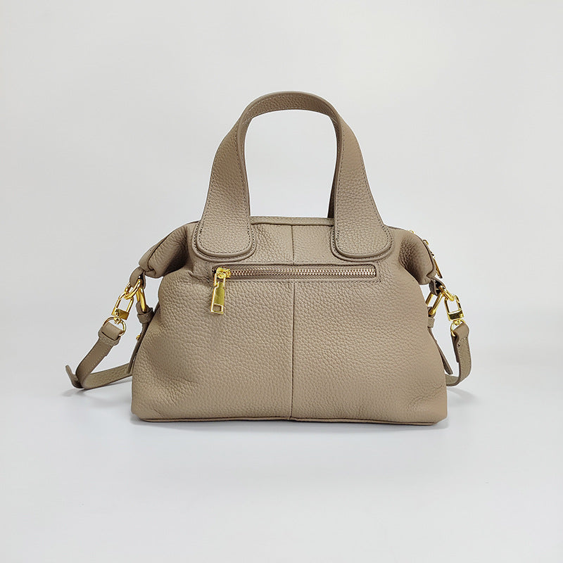 New Genuine Leather Women's Bag Large Capacity Top Layer Cowhide Handbag Crossbody Bag High-end Dumpling Bag Shiling Bag