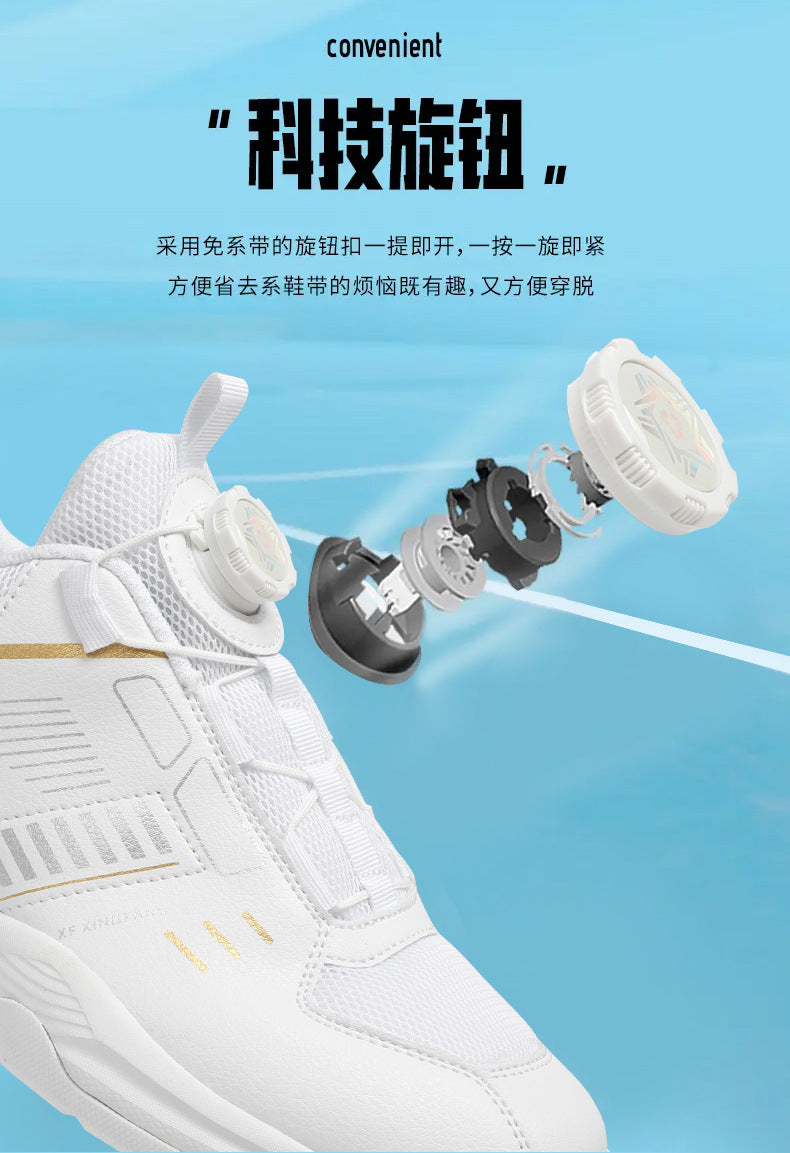 Large Size New Cushioning Anti-Slip Sneakers Breathable Table Tennis Shoes Low-Top Men's Professional Badminton Training Shoes