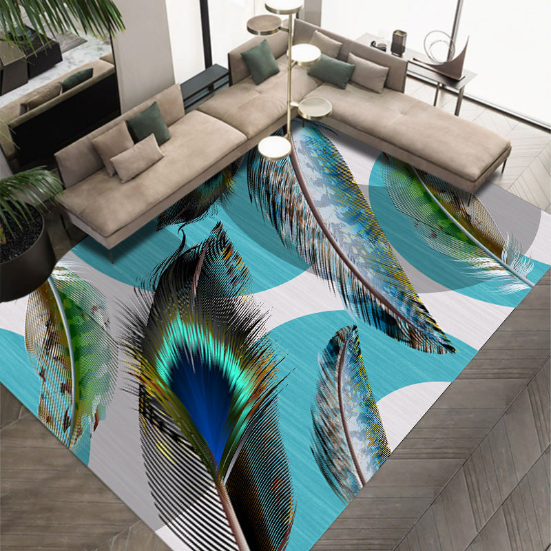 Light Luxury Crystal Velvet Carpet Wear-Resistant and Dirt-Resistant Living Room Sofa Coffee Table Carpet Cooling and Silent Home Non-Slip Bedroom Carpet