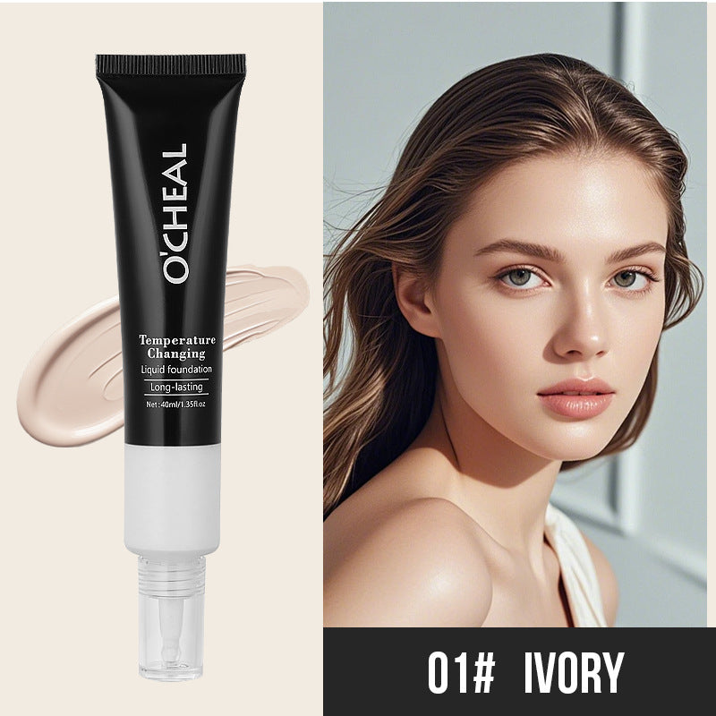 Color-Changing Foundation40ml Wheat Color Acne Scar Dark Circles Concealer Coverage Bare Skin Foundation Cream Version