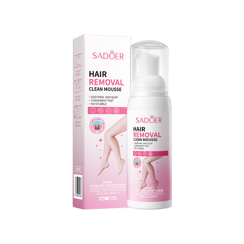 Hair Removal Mousse100gSADOER Hair Removal Non-Irritating Silky Smooth Skin Cleansing Depilatory Cream  Wholesale