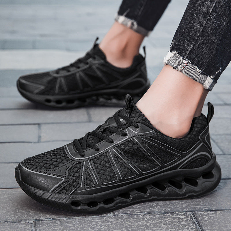 New Men's Running Shoes Large Size Mesh Breathable Casual EVA Lightweight cushioning rebound city commuter shoes