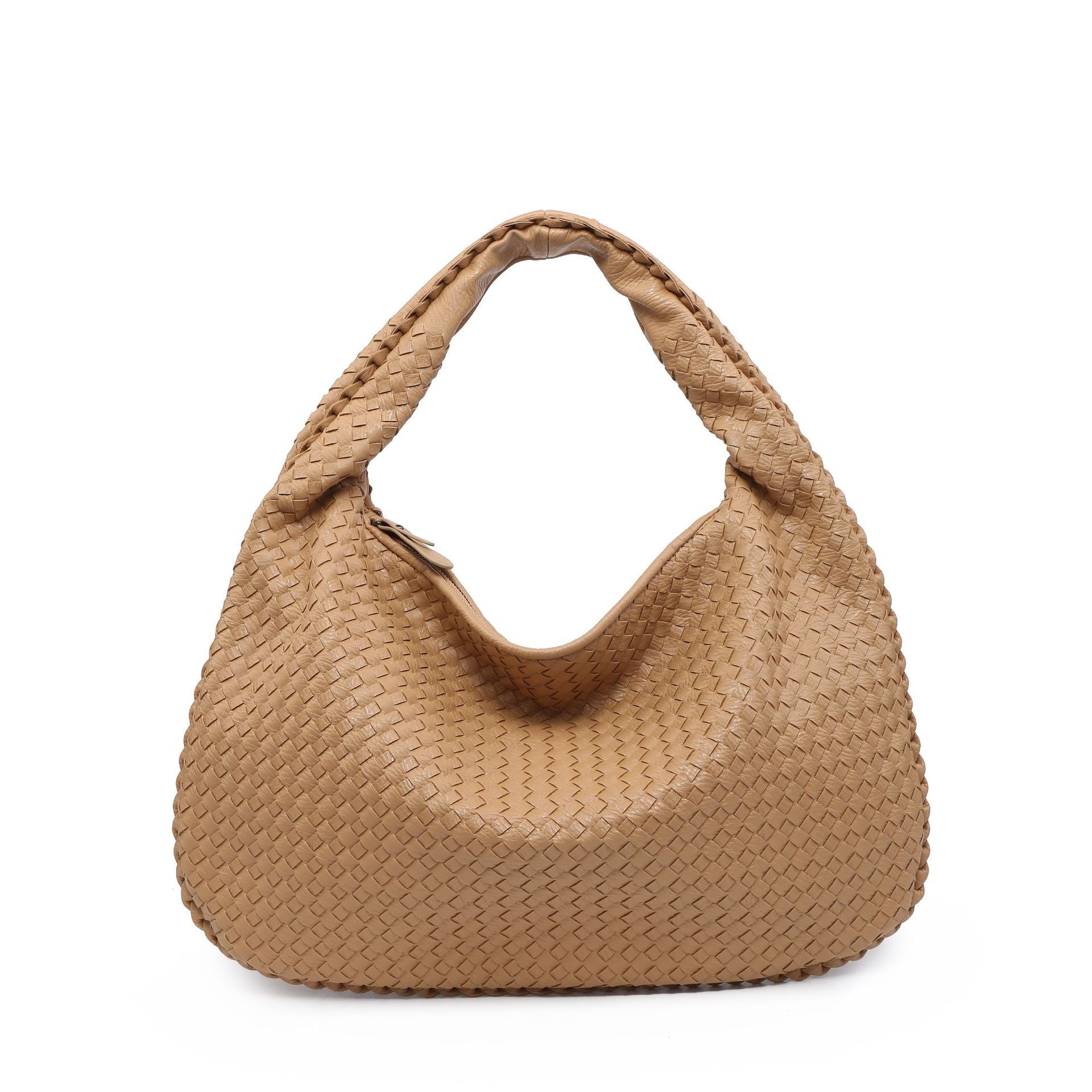 AliExpress Handmade Woven Women's Bag Large Capacity Handbag Korean Style Commuting Casual Manufacturer Wholesale