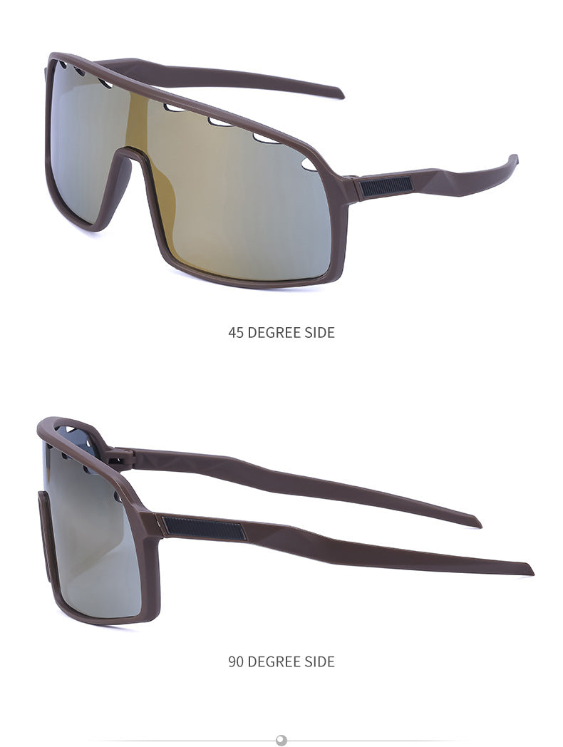 New Colorful Cycling Glasses for Men1998One-piece sunglasses European and American fashion outdoor sports sunglasses