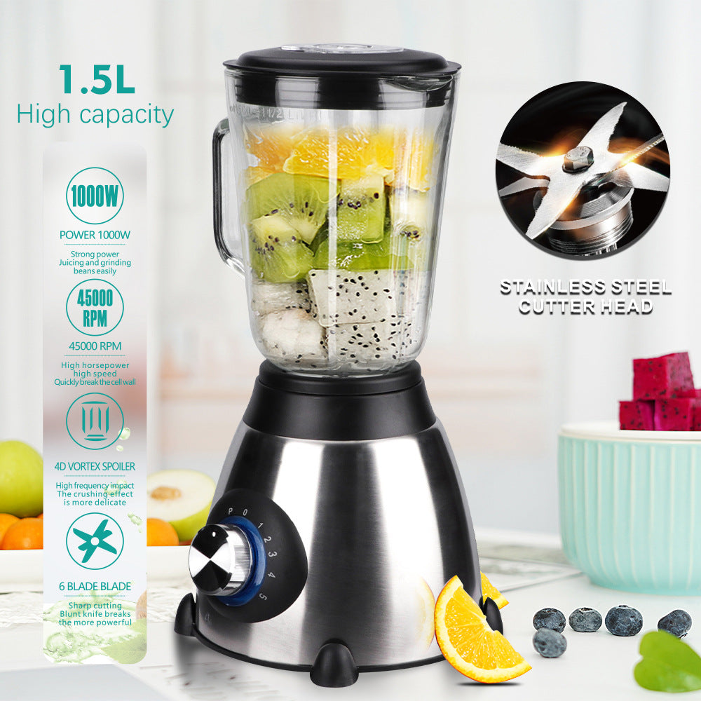 European Standard Smoothie Blender1.5L Household Juice Blender Meat Grinder Electric Soybean Milk Maker Blender Grinder