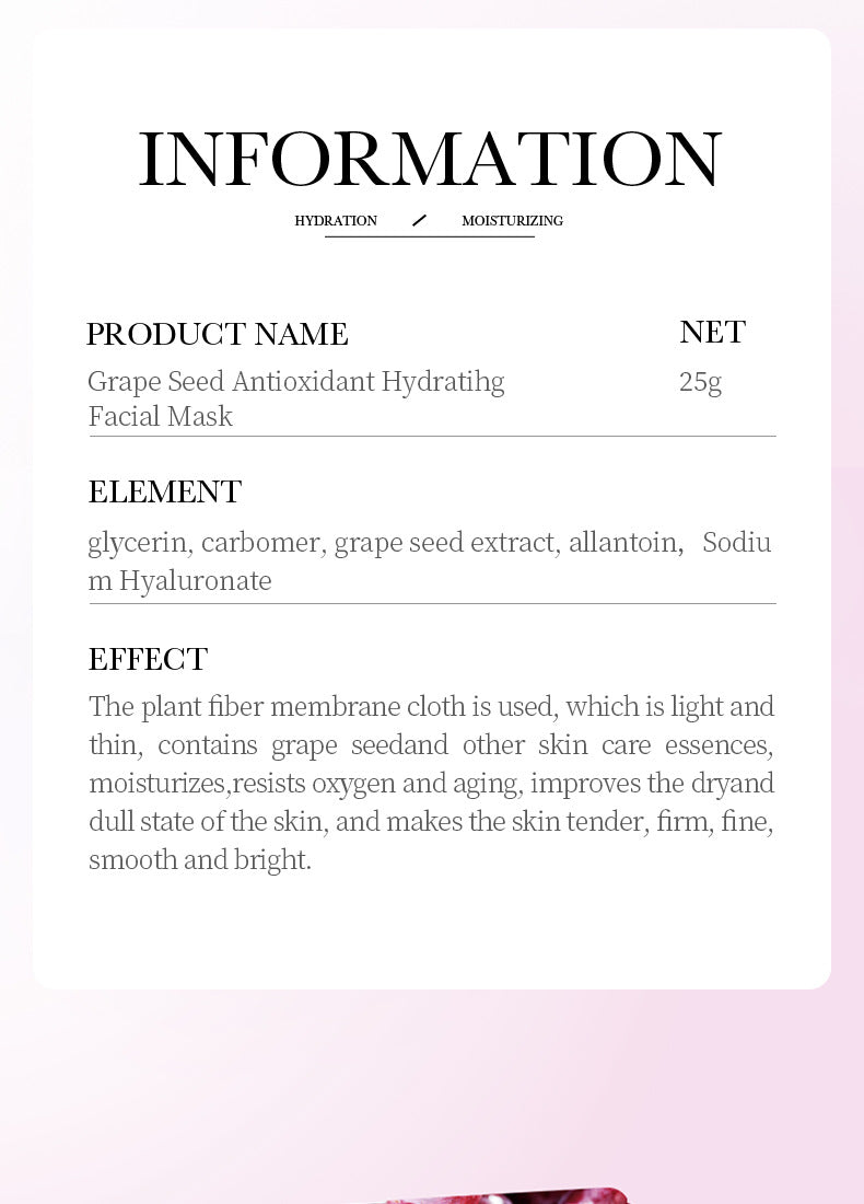 Mask BIOAOUA White Truffle Moisturizing Caviar Nourishing Resurrection Grass Hydrating  Wholesale