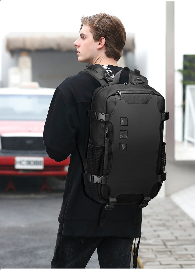 Korean Style Backpack Trendy Brand Laptop School Bag Lightweight Large Capacity Water-Resistant Commuter Bag for Middle and High School Students and College Students