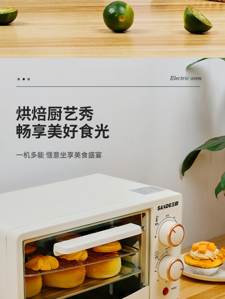 Three DI Electric Oven12Mini Small Baking Visual Household Oven Multi-Functional Fully Automatic Gift Wholesale