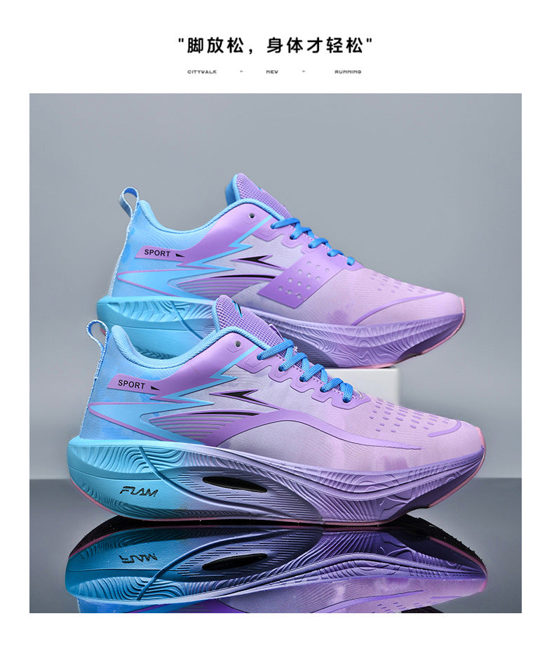 Burning3Professional Marathon TEAM Running Shoes Full Palm Carbon Plate Racing Mesh Breathable Shock Absorption Running Shoes Fei Ran2.5