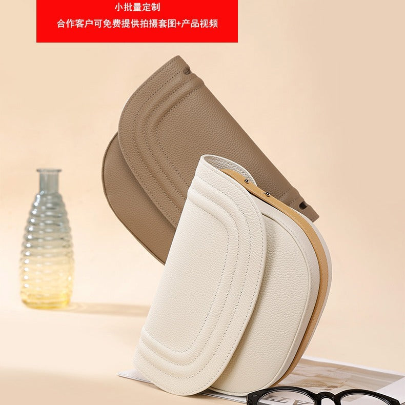 In Stock Trendy Retro Saddle Bag Semi-Circular Niche Texture Crossbody Women's Bag Simple Versatile Shoulder Bag for Women Daily Style