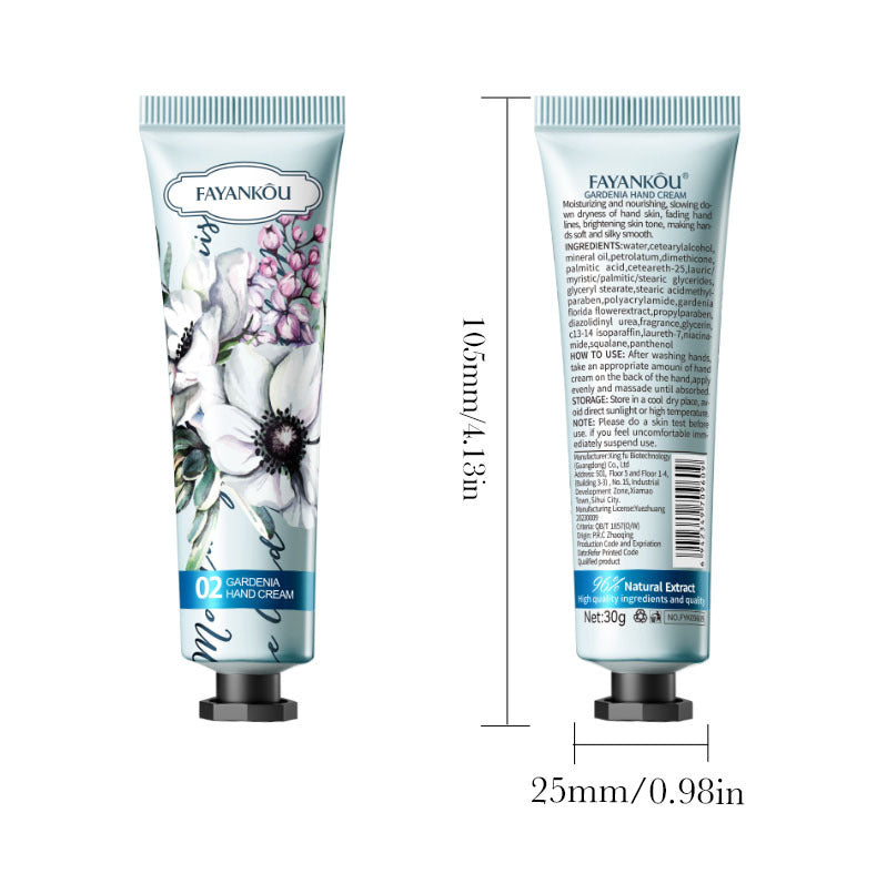Plant and Fruit Hand Cream FAYANKOU Moisturizing Autumn and Winter Anti-Dry Crack Hand Cream  Foreign Trade Wholesale