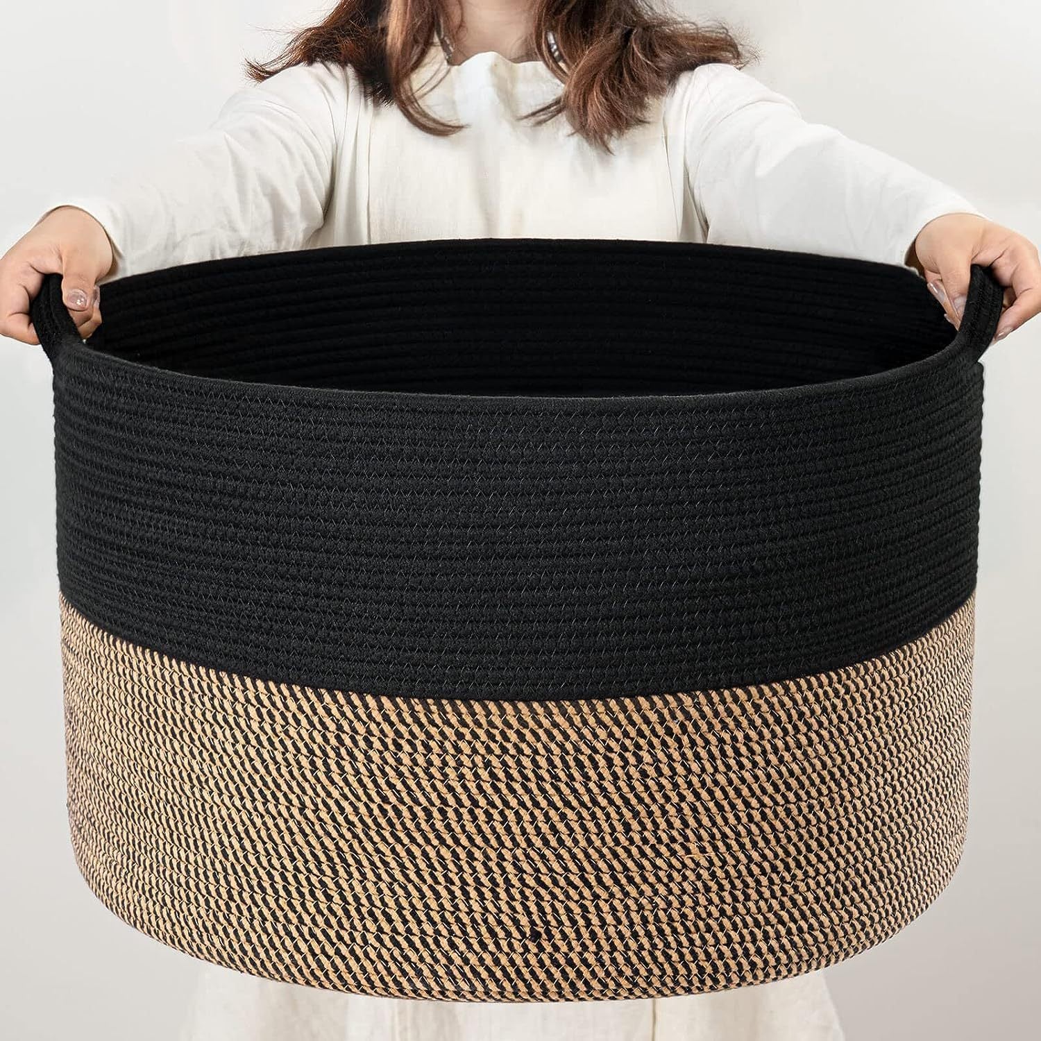 Woven Storage Basket Laundry Basket Dirty Clothes Basket Miscellaneous Children's Toy Organizer Foldable