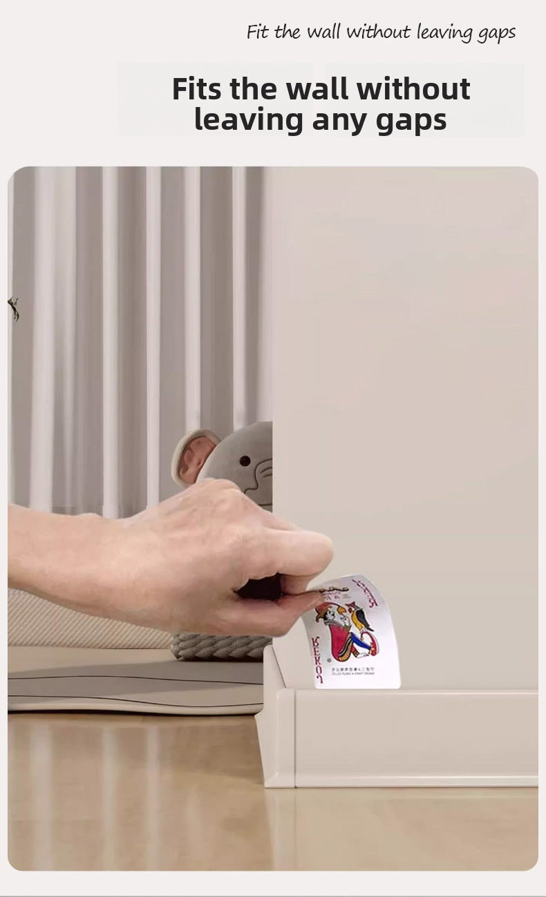 Trendy flat skirting board, thickened snap-on metal baseboard, ultra-narrow corner trim, aluminum alloy skirting board