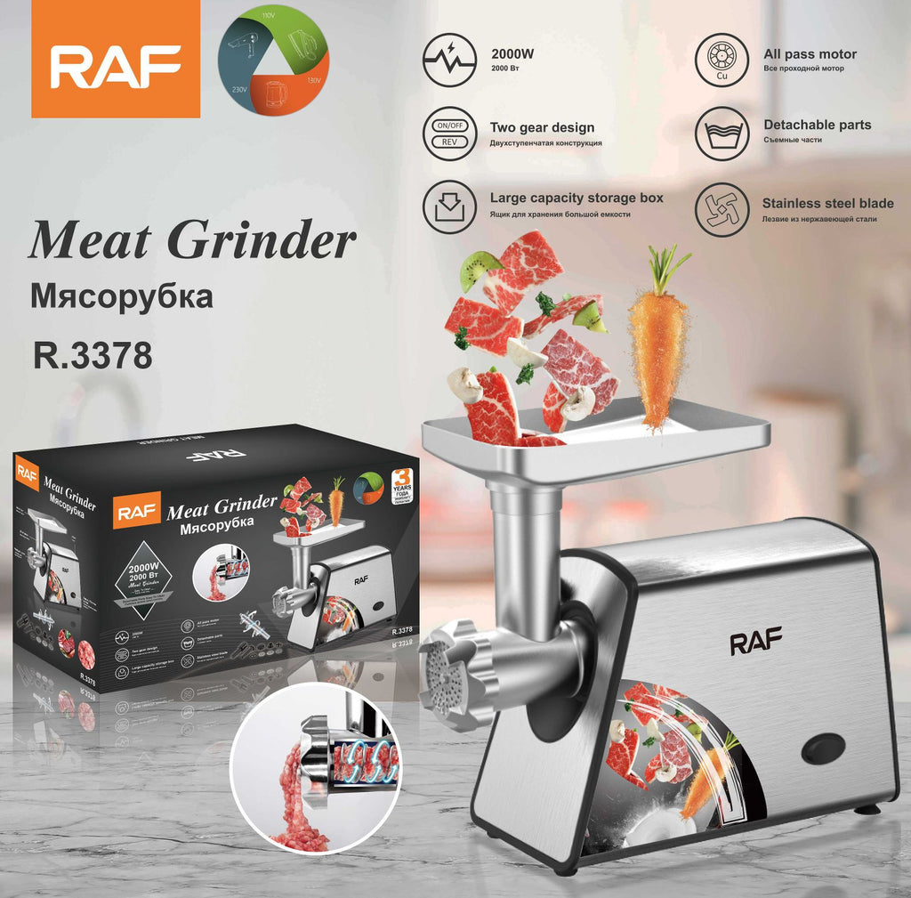 【Exclusive for 】Commercial Electric Meat Grinder Chicken Bone Grinder Meat Mincer Sausage Stuffer Meat Mixer
