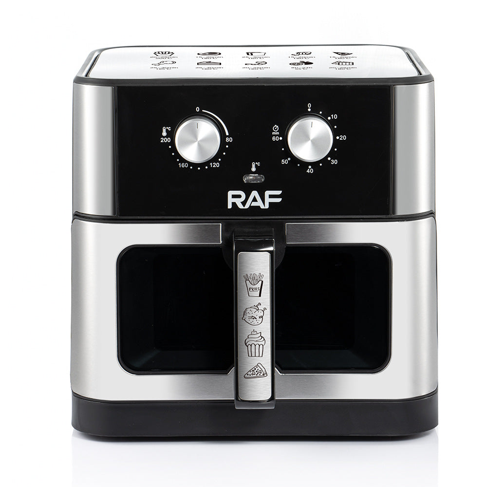 RAF European Standard Household Oil-Free Large Capacity Air Fryer Multi-Functional Smart Oven French Fry Fryer10L