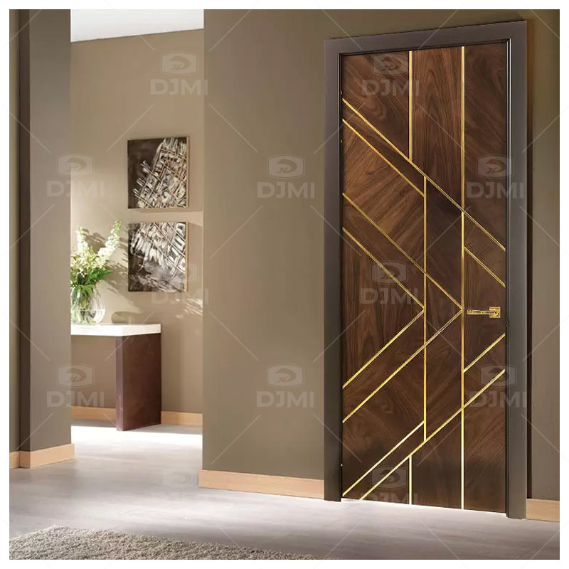 Manufacturer Custom High Quality Bedroom Solid Wood Door Design Modern Interior Room Doors Wooden