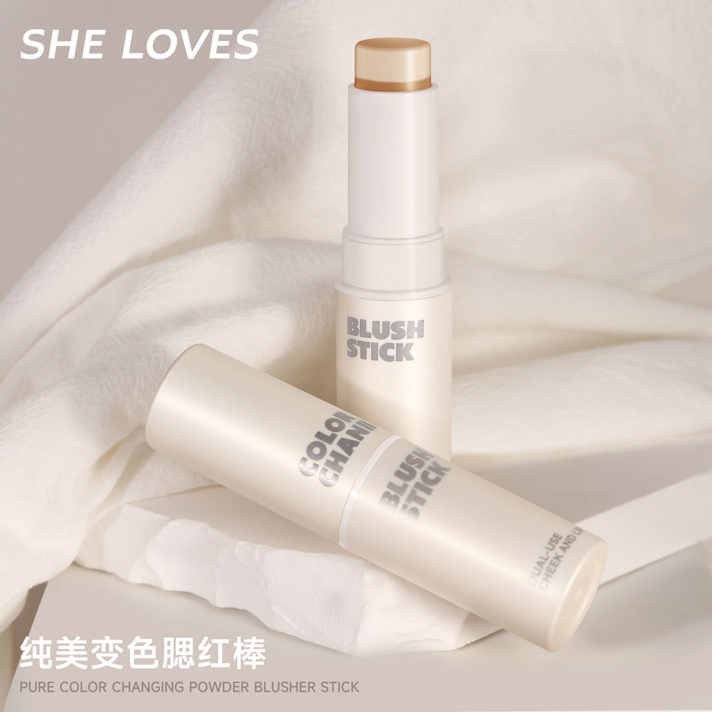 SHELOVES Temperature Changing Blush Stick PH Blush Stick Blush Cream Natural Nude Makeup Rouge Blush