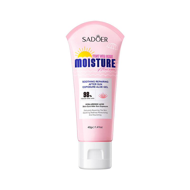 After Sun Soothing Aloe Vera Gel SADOER Moisturizing and hydrating aloe vera gel cross-border foreign trade wholesale